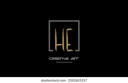 HE, EH, H, E abstract letters logo monogram