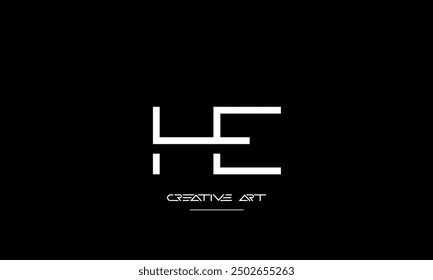 HE, EH, H, E abstract letters logo monogram