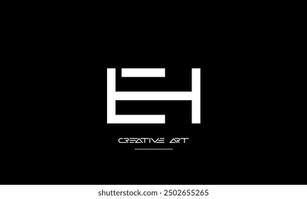 HE, EH, H, E abstract letters logo monogram