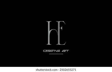 HE, EH, H, E abstract letters logo monogram