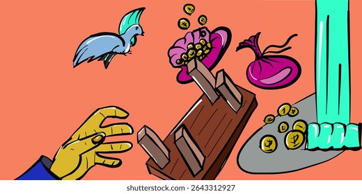 He entered the temple and started to throw out those selling and buying in the temple, and he overturned the tables of the money changers and the benches of those selling doves