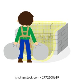 He is going to take out the garbage.