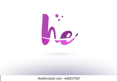 he h e calligraphy alphabet letter logo 