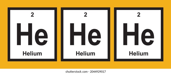 He He Helium Funny Science T-shirt Sticker.