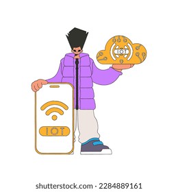 He hosts a server for cloud storage and IoT applications.