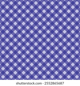 A imagem mostra um padrão clássico de gingham xadrez em azul-petróleo suave e branco. O design consiste em linhas diagonais que formam quadrados espaçados uniformemente, criando uma grade simétrica. Este pa