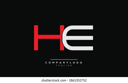 ER initialisiert das Logo für Textbuchstaben des Monogrammes