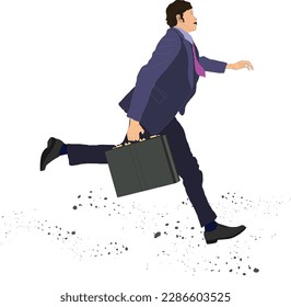 
He was late for work a lot, and this man was late for an expressive drawing