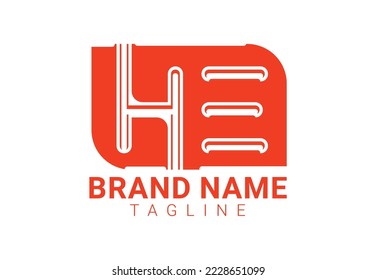 E-Buchstaben-Logo und Symboldesign-Vorlage