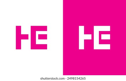 HE letter logo premium and unique logo vector logo