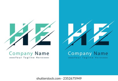 E-Letter-Logo-Vordrucke-Design-Vorlagenelemente