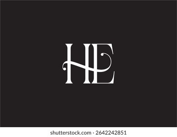 HE Logo Design Creative and Modern Logo Design