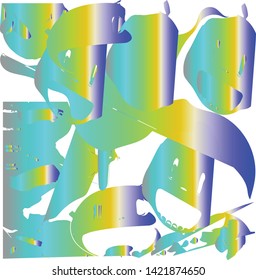 He loved the children playing in the cold snow-vector
