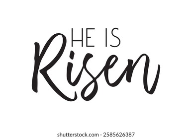 He is Risen Easter Art resurrection card