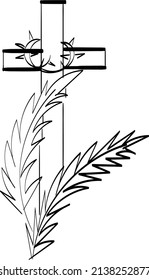 He is Risen Easter Background. Illustration for print or use as poster, card, flyer or T Shirt