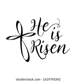 He is Risen files Happy Easter decor Religious