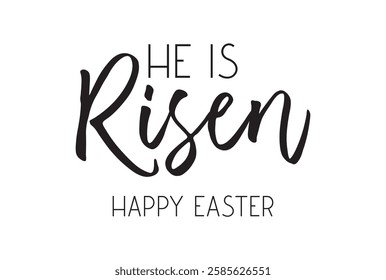 He is Risen Happy Easter banner