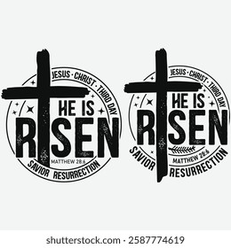 He is Risen , Jesus , Easter Christian  Easter Cross , Religious , He is Risen Easter