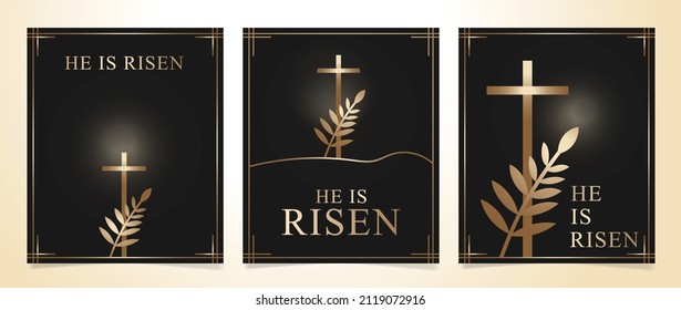 He Is Risen Poster Set For Easter.