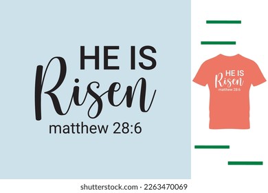 He is risen t shirt design