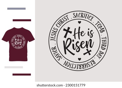 He is risen t shirt design