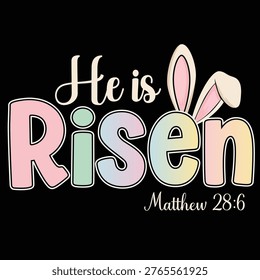 He Is Risen t-shirt design .