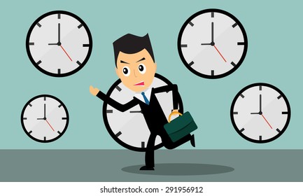 He Rushed Work Stock Vector (Royalty Free) 291956912 | Shutterstock