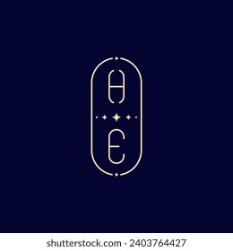 HE wedding lie monogram with high quality professional design that will print well across any print media