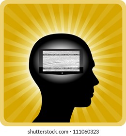 Head abstract . TV interference. Eps8.