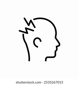 head ache icon sign vector