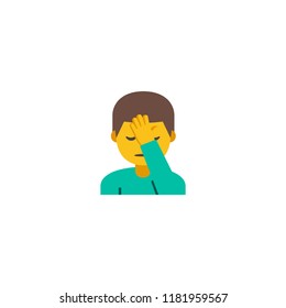 Head ache vector flat illustration