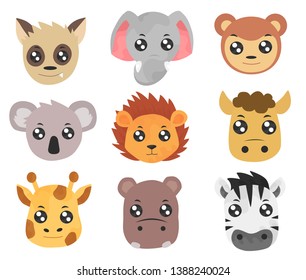 the head of african animal
