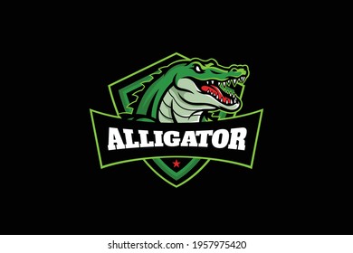 Head of Alligator Sport Team Logo Design