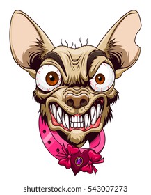 Head Of Angry Cartoon Chihuahua
