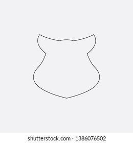 head animal icon sign signifier vector