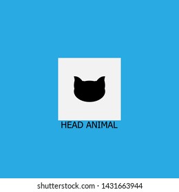 head animal icon sign signifier vector