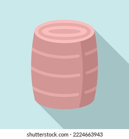 Head bandage icon flat vector. Injury accident. Patient skin