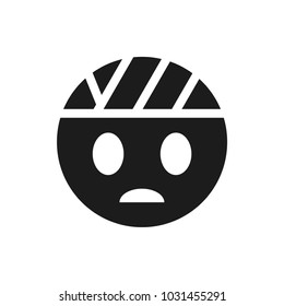 head bandage vector icon