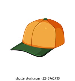 head baseball cap cartoon. head baseball cap sign. isolated symbol vector illustration