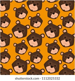 head bear grizzly pattern background