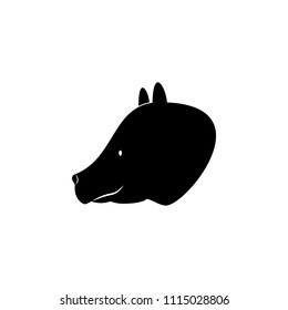 head of bear silhouette icon. Element of animal silhouette for mobile concept and web apps. Detailed bear icon can be used for web and mobile. Premium icon on white background