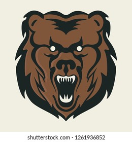 Head of a bear, tiger, lion