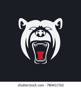 head bear vector illustration