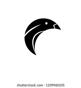 head bird loco, c logo - vector illustrator