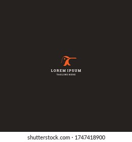 Head Bird logo template design in Vector illustration 