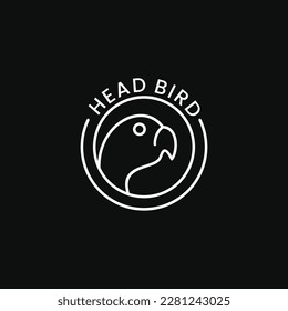 Head bird Logo Template vector illustration design