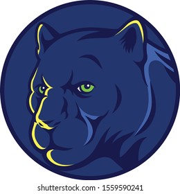 Head of Black Panther Animal Vector Design Logotype