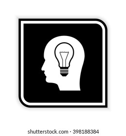 Head  - black vector icon
