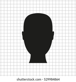 Head  - black vector icon