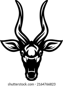 Head of Bongo Antelope Vector Design